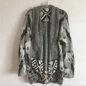 Akemi and Kin Anthropologie Oversized Llama Wool Blend Hooded Cardigan XS